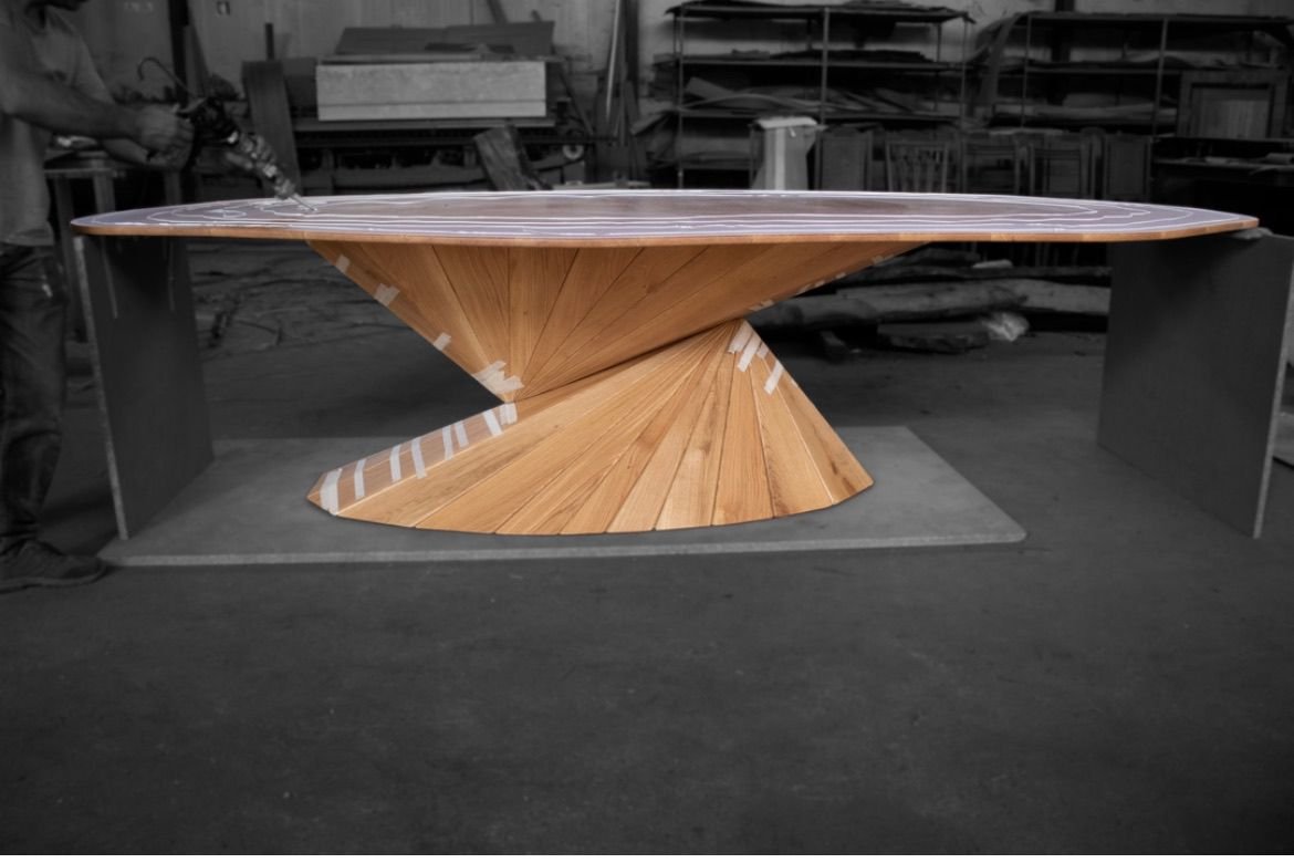 Bonsai White Marble Round Dining & Coffee Table – UAE - Image 3