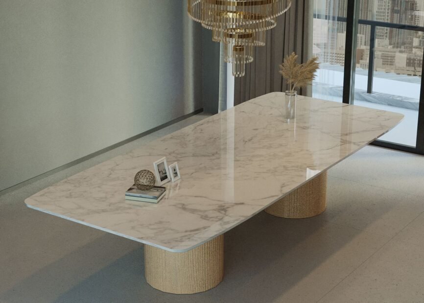Alabaster Marble Top Dining Table & Round Marble Table Designs
